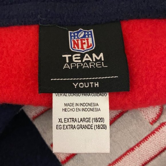 NFL Patriots 1/4 Zip Fleece Pullover | Youth XL - Picture 7 of 8